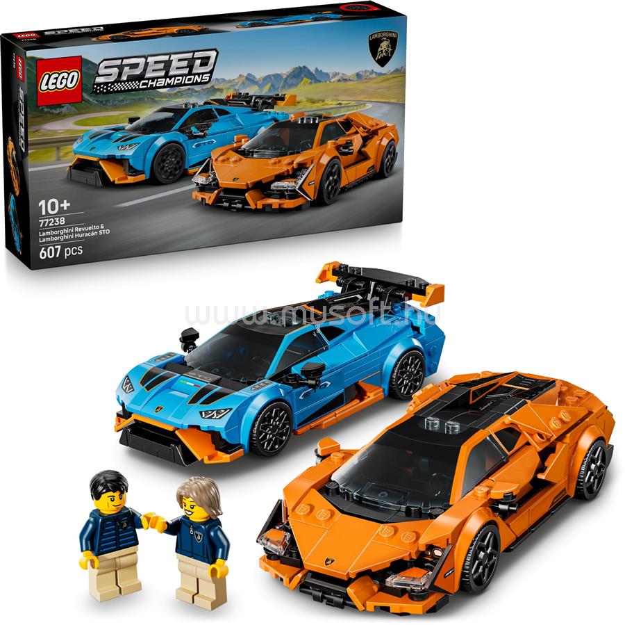 LEGO Speed Champions Lamborghini Revuelto és Huracán STO 77238