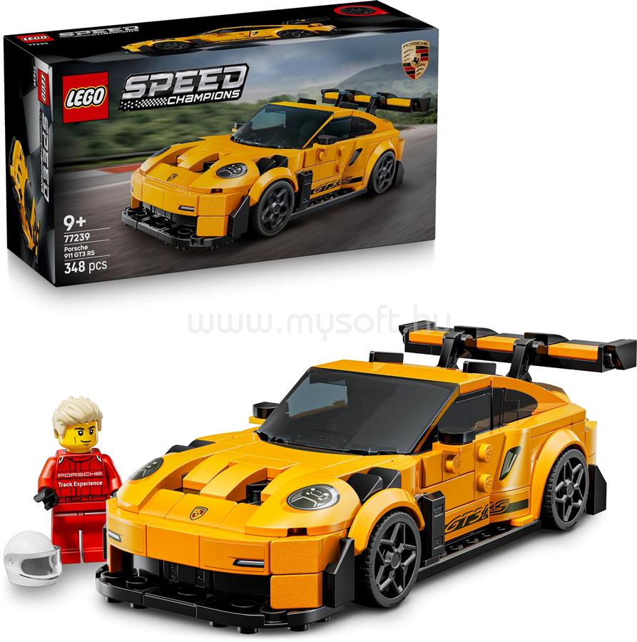 LEGO Speed Champions Porsche 911 GT3 RS szuperautó, játék 77239