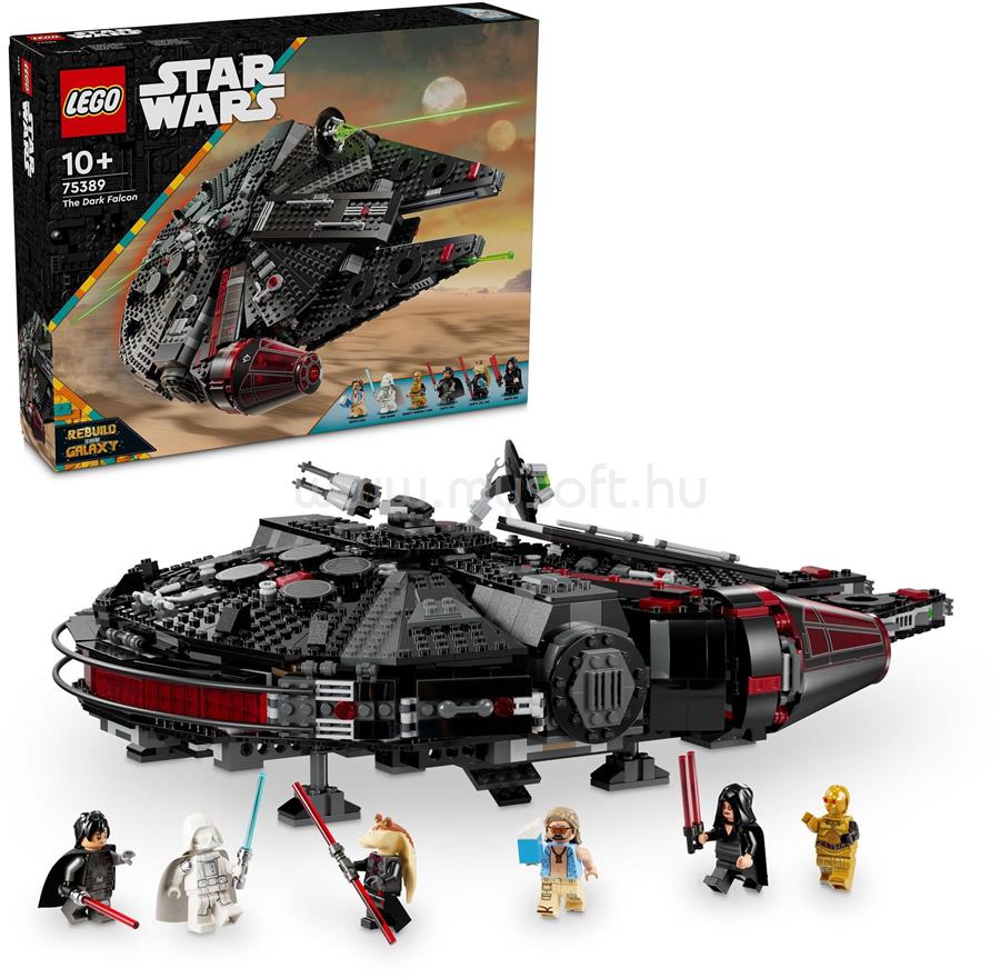 LEGO Star Wars A Sötét Sólyom megépíthető játék jármű 75389