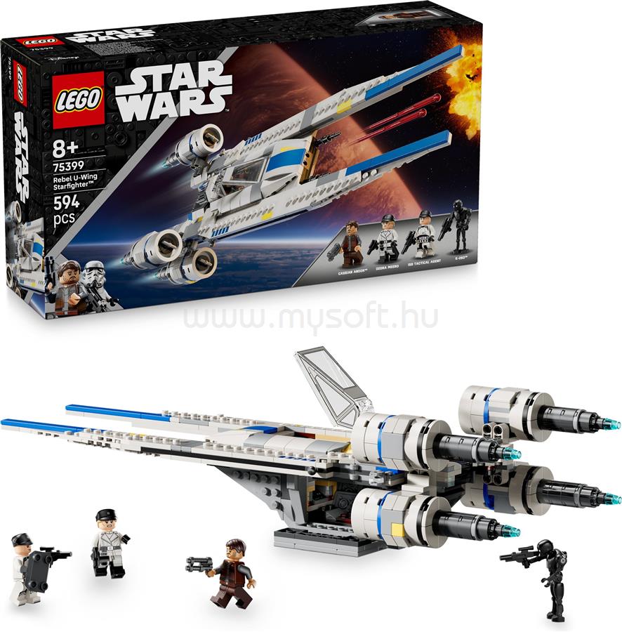 LEGO Star Wars Lázadó U-szárnyú vadászgép, megépíthető járműmodell 75399