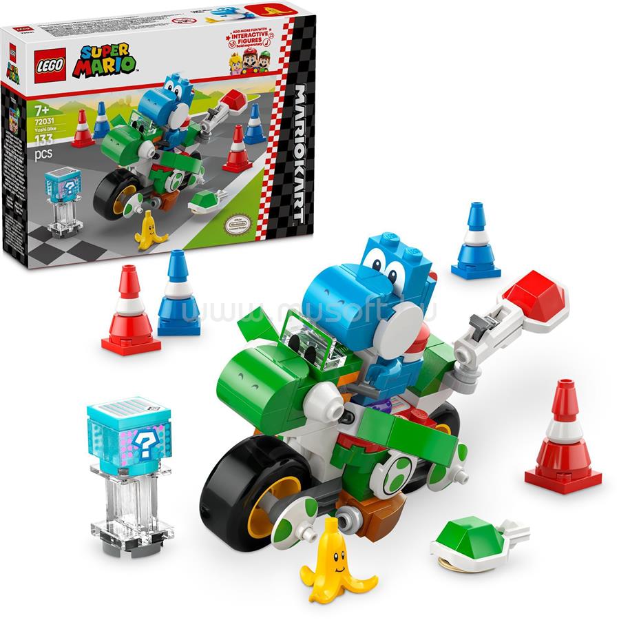 LEGO Super Mario Mario Kart - Yoshi Bike, Nintendo ajándék 72031