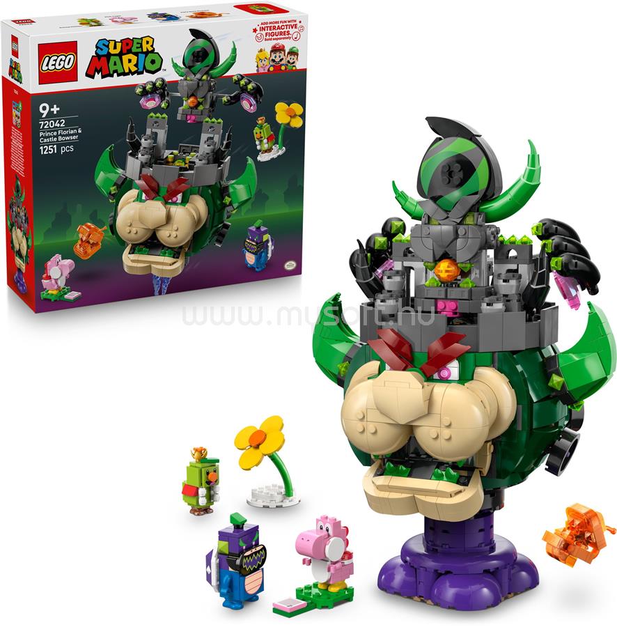 LEGO Super Mario Prince Florian és Castle Bowser, történetmesélős játék 72042