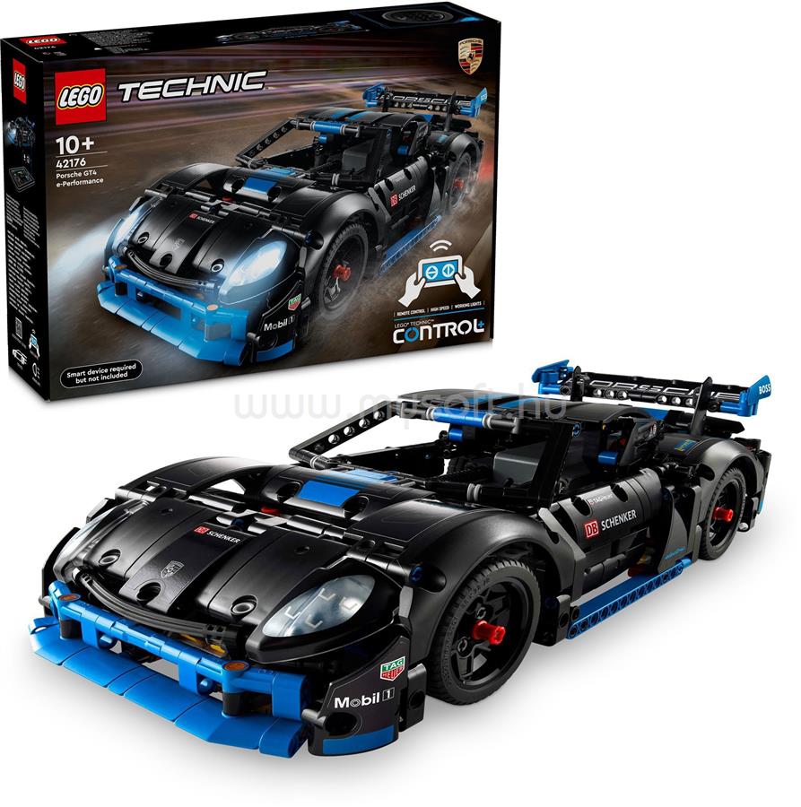 LEGO Technic Porsche GT4 e-Performance versenyautó játék 42176