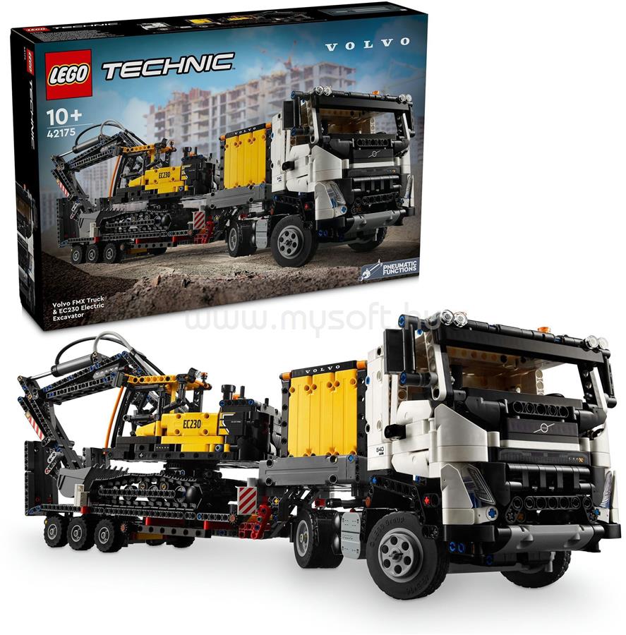 LEGO Technic Volvo FMX teherautó és EC230 elektromos markoló 42175