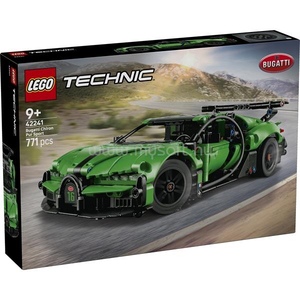 LEGO Technic Zöld Bugatti Chiron Pur Sport hiperautó 42241