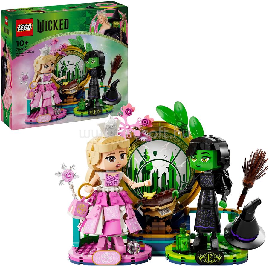 LEGO Wicked Elphaba és Glinda figurák fantáziadús építőjáték-készlet 75682