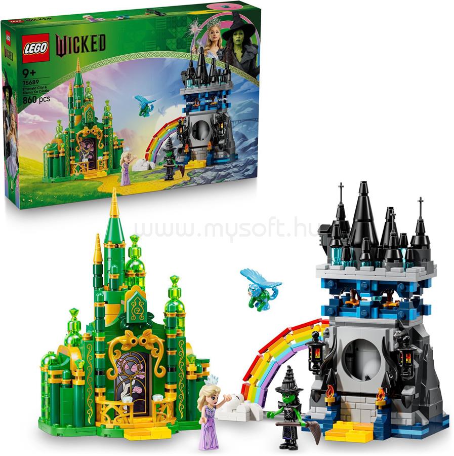 LEGO Wicked Emerald City és a Kiamo Ko kastély, kalandokkal teli ajándék és építőjáték 75689