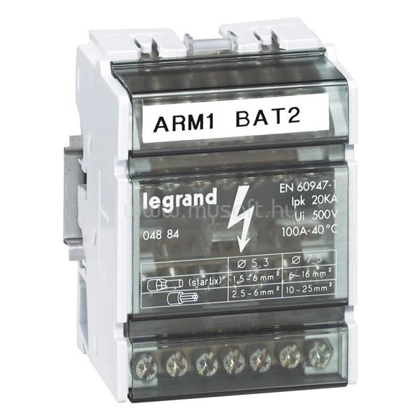 LEGRAND 004884 Lexic 4P 100A 4x7 furat elosztóblokk