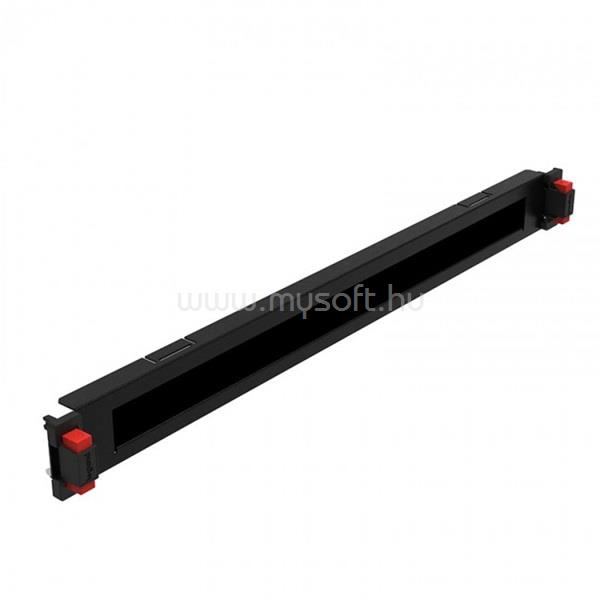LEGRAND 046530 19"/1U átmenő gyorspánttal rögzítés átmenő kivágásokkal (kétirányú) acél LCS3 vízszintes rendező