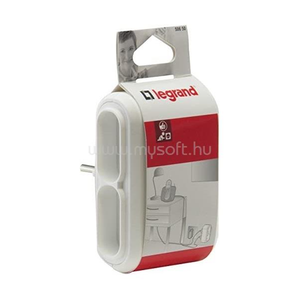 LEGRAND 049400 4-es 2P elosztódugó, 6A, fehér