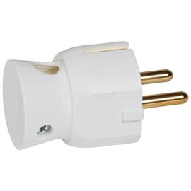 LEGRAND 050316 2P+F földelt oldalsó bekötésű fehér műanyag csatlakozódugó LEGRAND_050316 small