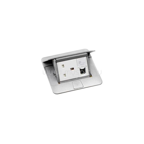 LEGRAND 054010 3 modul alumínium üres Pop-up felnyíló süllyesztett padlódoboz
