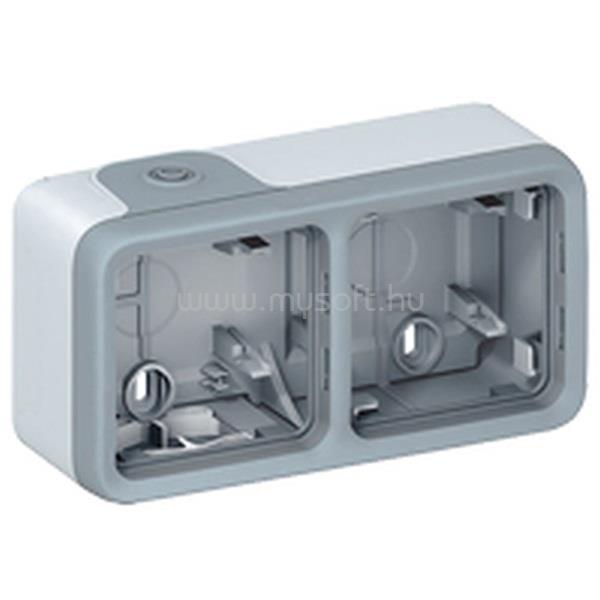 LEGRAND 069672 Plexo 55 2-es vízszintes membrános falonkívüli doboz (szürke)