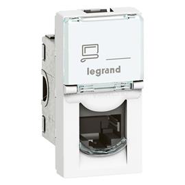 LEGRAND 076561 Program Mosaic LCS2 RJ45 Cat 6 UTP, 1 modul, fehér aljzat LEGRAND_076561 small