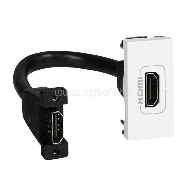 LEGRAND 078778 Program Mosaic fehér 1xHDMI elővezetékezett aljzat