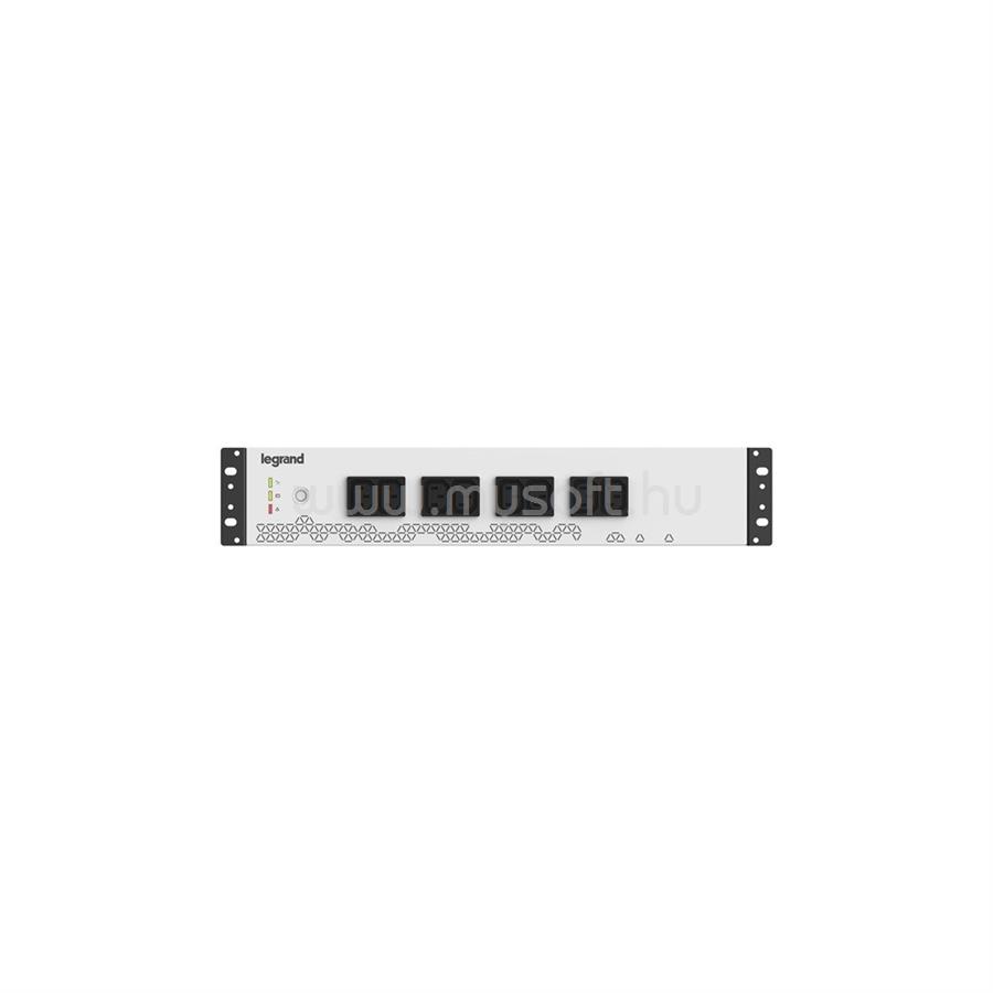LEGRAND 19" szünetmentes elosztósor KEOR PDU 800 VA 480 W BEM: C14 aljzat + C13 kábel KIM: 8xC13 USB-B kommunikációs