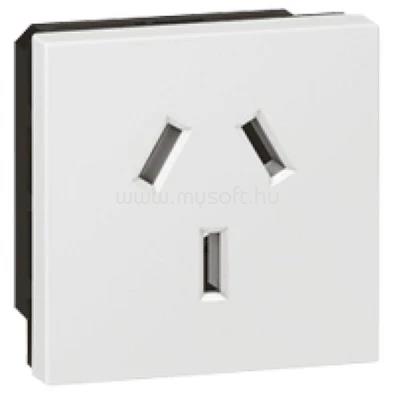 LEGRAND 572112 ausztrál szabvány, csavaros 15 A fehér 2P+F csatlakozóaljzat