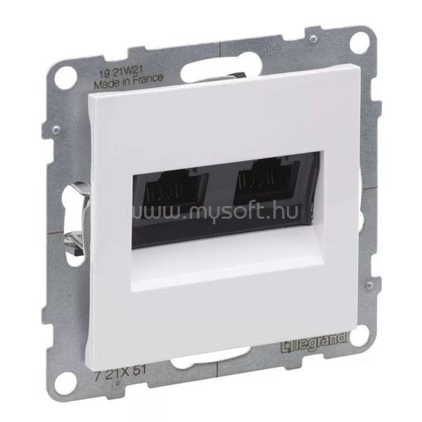 LEGRAND 721151 Suno 2xRJ45 fehér CAT.5e UTP csatlakzóaljzat