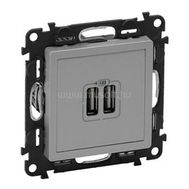 LEGRAND 753312 Valena Life beépített tápegységgel - 5V - 1500 mA alumínium kettős USB töltőaljzat LEGRAND_753312 small