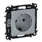 LEGRAND 753320 Valena Life aluminium 2P+F csatlakozóaljzat gyermekvédelemmel LEGRAND_753320 small
