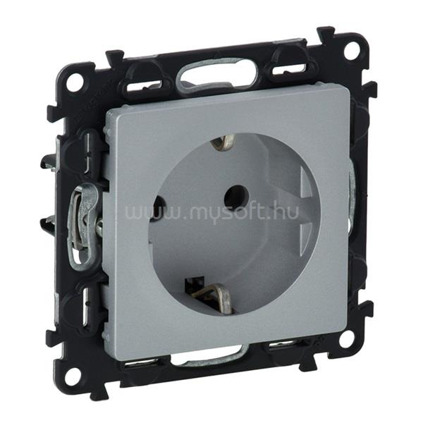 LEGRAND 753321 Valena Life aluminium 2P+F csatlakozóaljzat