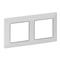 LEGRAND 754032 Valena Life fehér-króm 2-es keret LEGRAND_754032 small