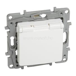 LEGRAND 764532 Niloé csapófedeles gyermekvédelemmel fehér 2P+F aljzat LEGRAND_764532 small