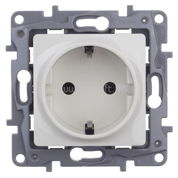 LEGRAND 764629 Niloé bézs 2P+F csatlakozóaljzat gyerekvédelemmel