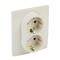 LEGRAND 764634 Niloé bézs 2×2P+F csatlakozóaljzat LEGRAND_764634 small