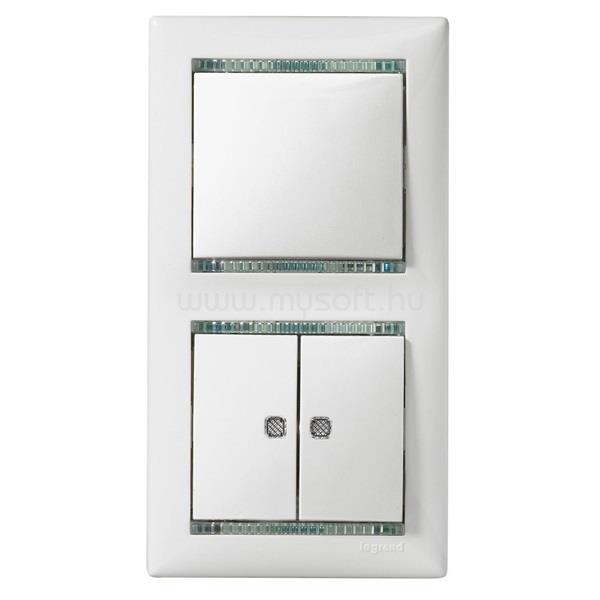 LEGRAND 774112 Valena kettős jelzőfénnyel elefántcsont váltókapcsoló