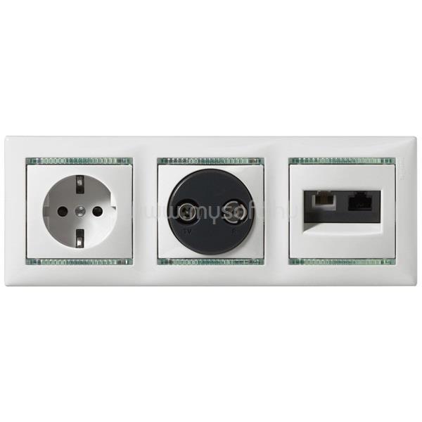 LEGRAND 774180 Valena elefántcsont RJ11+RJ45 Cat5e UTP kombinált aljzat