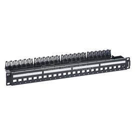 LEGRAND Patch panel  - 1U-19" (modulok nélkül) 24db x RJ45 port fogadására fém kábeltartóval LinkeoC LEGRAND_632850 small