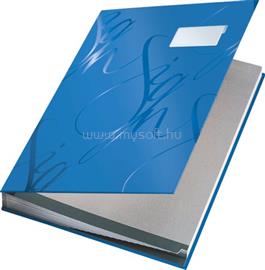 LEITZ Aláírókönyv, A4, 18 részes, karton, "Design", kék LEITZ_57450035 small