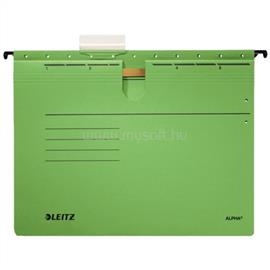 LEITZ Alpha függőmappa, gyorsfűzős, karton, A4, (zöld) LEITZ_19840155 small