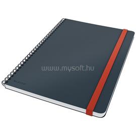 LEITZ COSY Soft touch B5 bársony szürke kockás spirálfüzet LEITZ_44840089 small