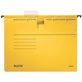 LEITZ Függőmappa, gyorsfűzős, karton, A4, "Alpha", sárga LEITZ_19840115 small