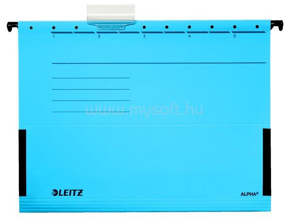 LEITZ Függőmappa, oldalvédelemmel, karton, A4, "Alpha", kék