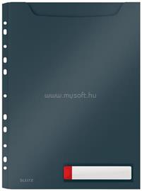 LEITZ Genotherm, lefűzhető, A4 maxi, "Cosy Privacy", bársonyszürke LEITZ_46680089 small