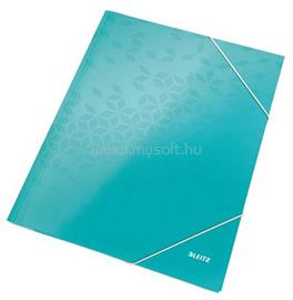 LEITZ Gumis mappa, 15 mm, karton, A4, "Wow", jégkék LEITZ_39820051 small