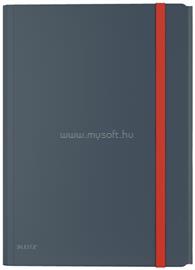 LEITZ Gumis mappa, extra tasakkal, PP, A4, "Cosy", bársonyszürke LEITZ_46190089 small