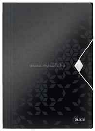 LEITZ Gumis mappa, PP, A4, "Wow", fekete LEITZ_45990095 small