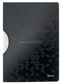 LEITZ Gyorsfűző, klipes, PP, A4, "Wow ColorClip", fekete LEITZ_41850095 small