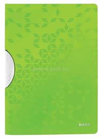 LEITZ Gyorsfűző, klipes, PP, A4, "Wow ColorClip", zöld LEITZ_41850054 small