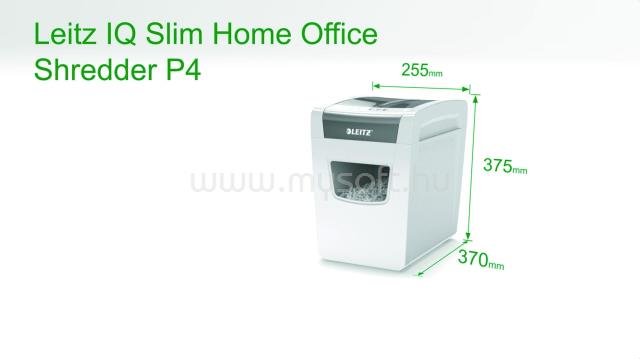 LEITZ IQ Slim Home Office Iratmegsemmisítő 80010000 large