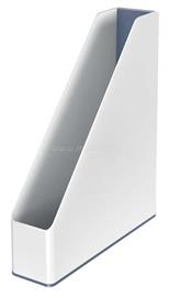 LEITZ Iratpapucs, műanyag, 73 mm, kettős színhatású, "Wow", fehér LEITZ_53621001 small