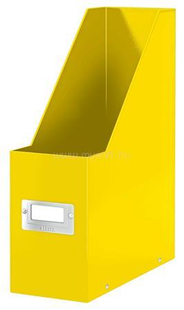 LEITZ Iratpapucs, PP/karton, 95 mm, "Click&Store", sárga