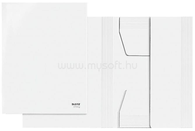 LEITZ Pólyás dosszié, karton, A4, "Infinity", fehér