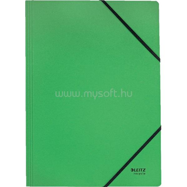 LEITZ Recycle A4 karton zöld gumis mappa