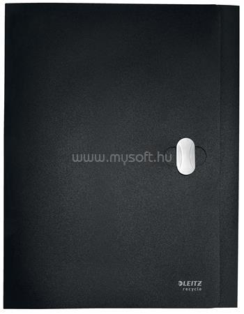 LEITZ Recycle iratvédő mappa, 38 mm, PP, A4, (fekete)