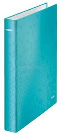 LEITZ Wow gyűrűs könyv, 4 gyűrű, D alakú, 40 mm, A4 Maxi, karton (jégkék) LEITZ_42420051 small